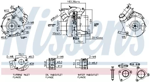Oplader, opladen (supercharged/turbocharged) NISSENS 93830)