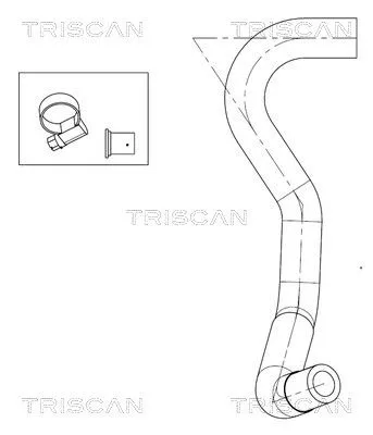 Hydraulische slang, stuurinrichting TRISCAN 8516 11023)