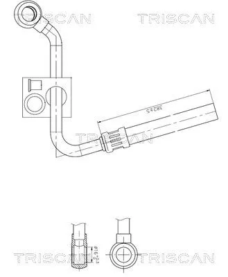 Hydraulic Hose, steering TRISCAN 8516 11025)