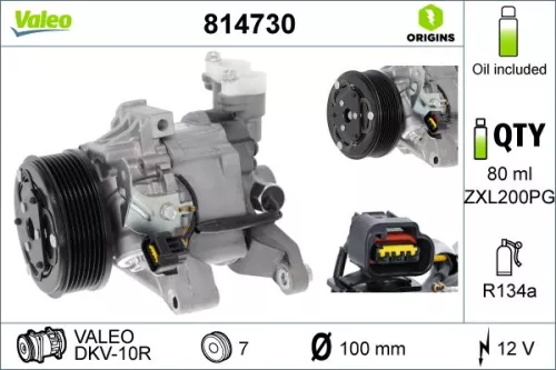 Compressor, airconditioning VALEO 814730)