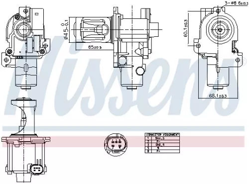 EGR-klep NISSENS 98216)