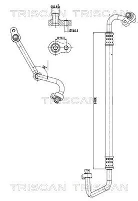 Hoge-/lagedrukleiding, airconditioning TRISCAN 9010 43002)