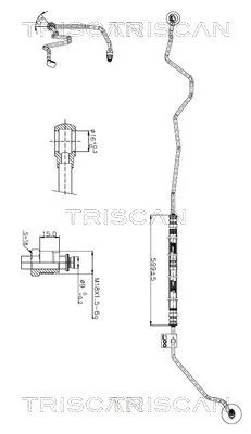 Hydraulische slang, stuurinrichting TRISCAN 8516 29019)
