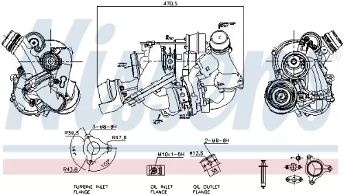 Oplader, opladen (supercharged/turbocharged) NISSENS 93310)