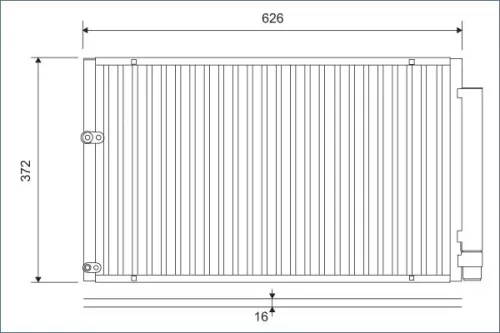 Condenser, air conditioning VALEO 812880)
