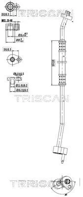 Hoge-/lagedrukleiding, airconditioning TRISCAN 9010 16005)