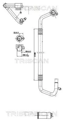 Hoge-/lagedrukleiding, airconditioning TRISCAN 9010 29022)