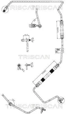 Hydraulische slang, stuurinrichting TRISCAN 8516 28010)