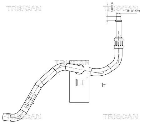 Hydraulische slang, stuurinrichting TRISCAN 8516 11002)