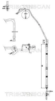 Hydraulische slang, stuurinrichting TRISCAN 8516 16037)