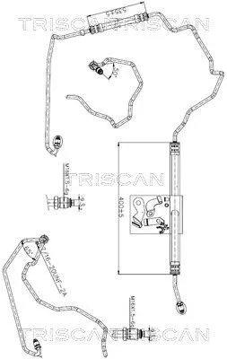Hydraulische slang, stuurinrichting TRISCAN 8516 25006)