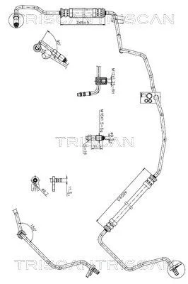 Hydraulische slang, stuurinrichting TRISCAN 8516 28011)