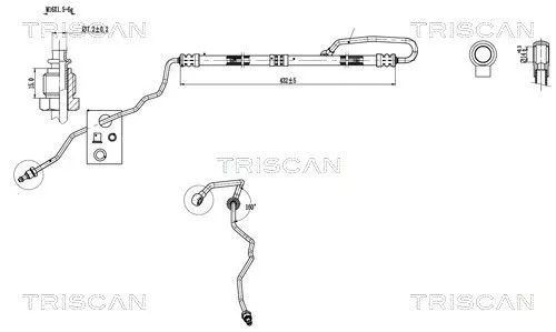 Hydraulische slang, stuurinrichting TRISCAN 8516 29024)