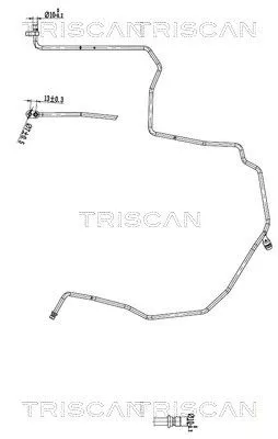 Hoge-/lagedrukleiding, airconditioning TRISCAN 9010 14003)