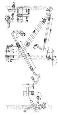 Hoge-/lagedrukleiding, airconditioning TRISCAN 9010 24012)