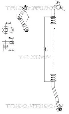 Hoge-/lagedrukleiding, airconditioning TRISCAN 9010 28044)