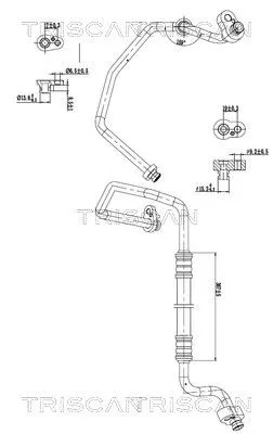 Hoge-/lagedrukleiding, airconditioning TRISCAN 9010 29027)