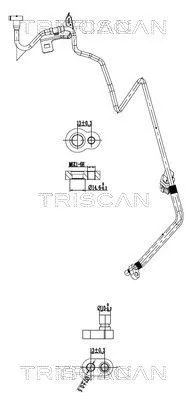 Hoge-/lagedrukleiding, airconditioning TRISCAN 9010 14004)