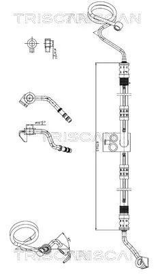 Hydraulische slang, stuurinrichting TRISCAN 8516 29078)