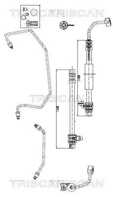 Hydraulische slang, stuurinrichting TRISCAN 8516 43001)