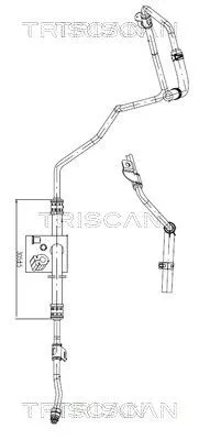 Hydraulische slang, stuurinrichting TRISCAN 8516 43003)