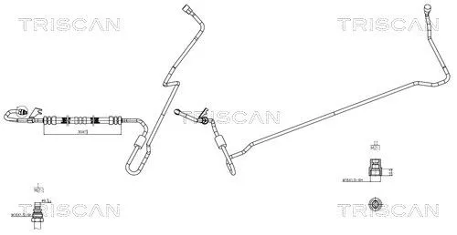 Hydraulische slang, stuurinrichting TRISCAN 8516 65001)