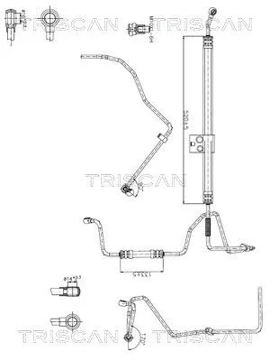 Hydraulische slang, stuurinrichting TRISCAN 8516 29070)