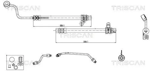 Hydraulische slang, stuurinrichting TRISCAN 8516 43004)
