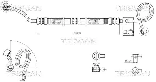 Hydraulische slang, stuurinrichting TRISCAN 8516 29036)
