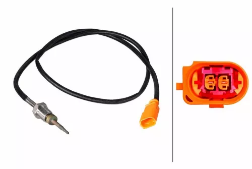 Sensor, exhaust gas temperature HELLA 6PT 358 226-431)