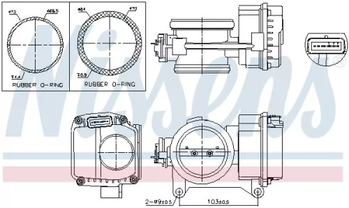 Throttle Body NISSENS 955096)