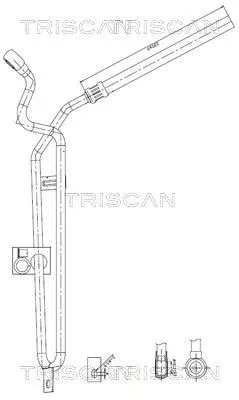 Hydraulische slang, stuurinrichting TRISCAN 8516 11031)
