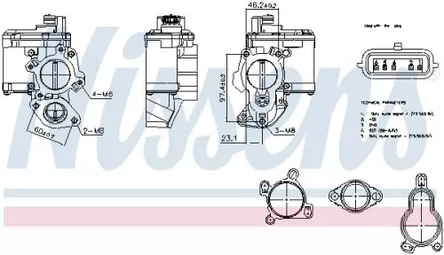 EGR-klep NISSENS 98265)