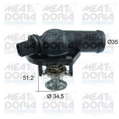 Thermostaat, koelvloeistof MEAT & DORIA 92730)