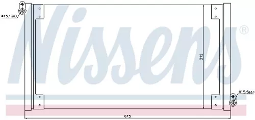 Condensor, airconditioning NISSENS 940025)