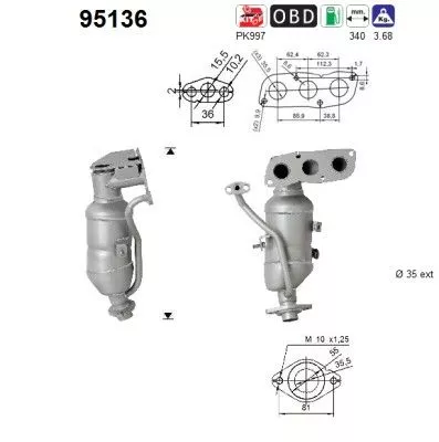 Katalysator AS 95136)