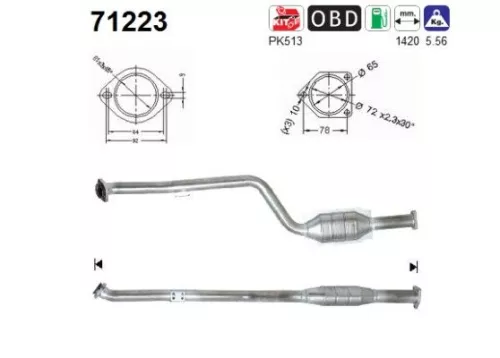 Katalysator AS 71223)