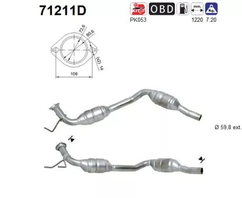 Katalysator AS 71211D)