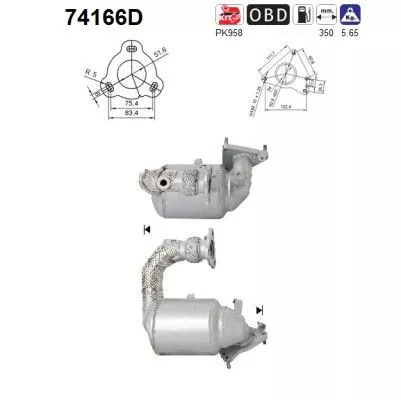 Katalysator AS 74166D)