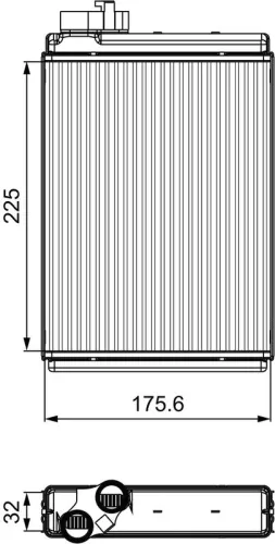 Warmtewisselaar, binnenverwarming VALEO 811507)