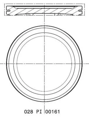 Piston MAHLE 028 PI 00161 000)