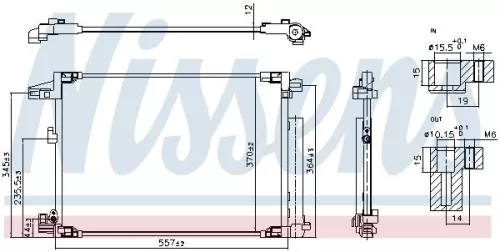 Condensor, airconditioning NISSENS 941001)