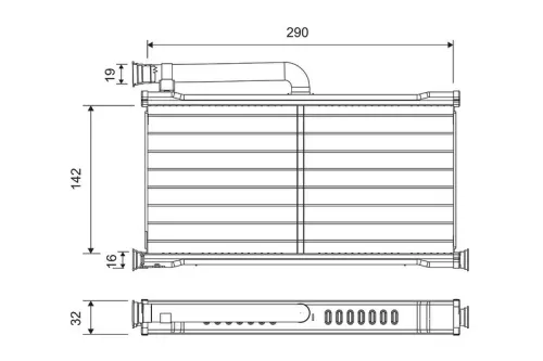 Heat Exchanger, interior heating VALEO 811527)