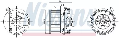 Binnenventilator NISSENS 87619)