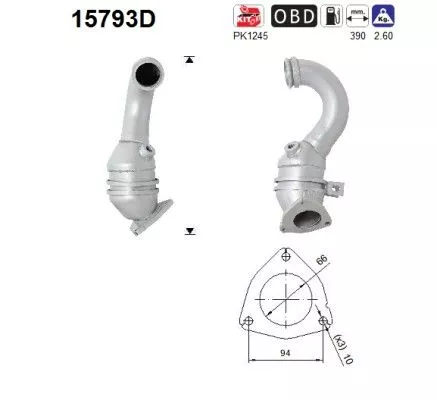 Katalysator AS 15793D)