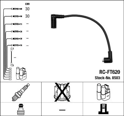 Ontstekingskabelset NGK 8503)