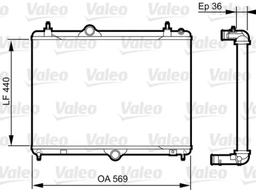 Radiator, motorkoeling VALEO 735371)