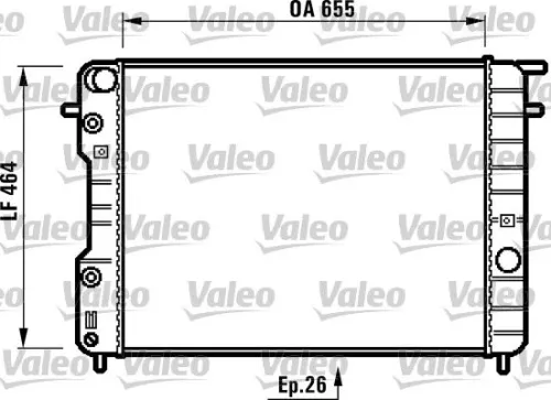 Radiator, motorkoeling VALEO 731840)