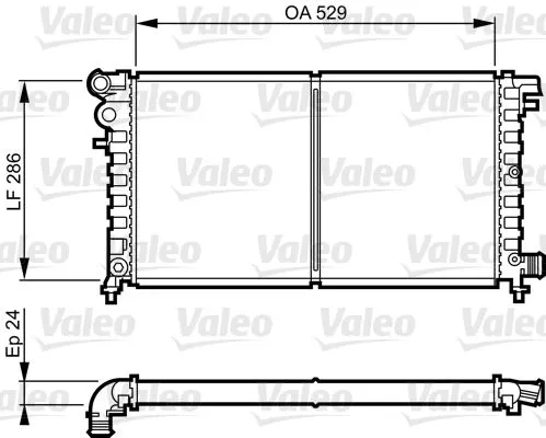 Radiator, motorkoeling VALEO 731530)