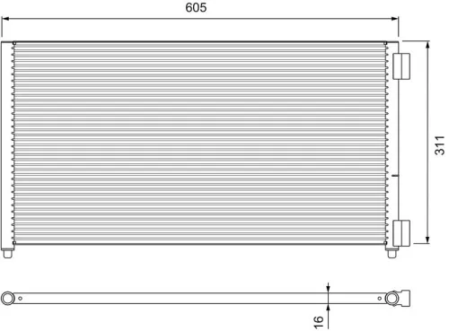 Condensor, airconditioning VALEO 817799)
